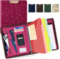 Zipper Clipboard Padfolio with 3 Ring Binder and Tablet Sleeve