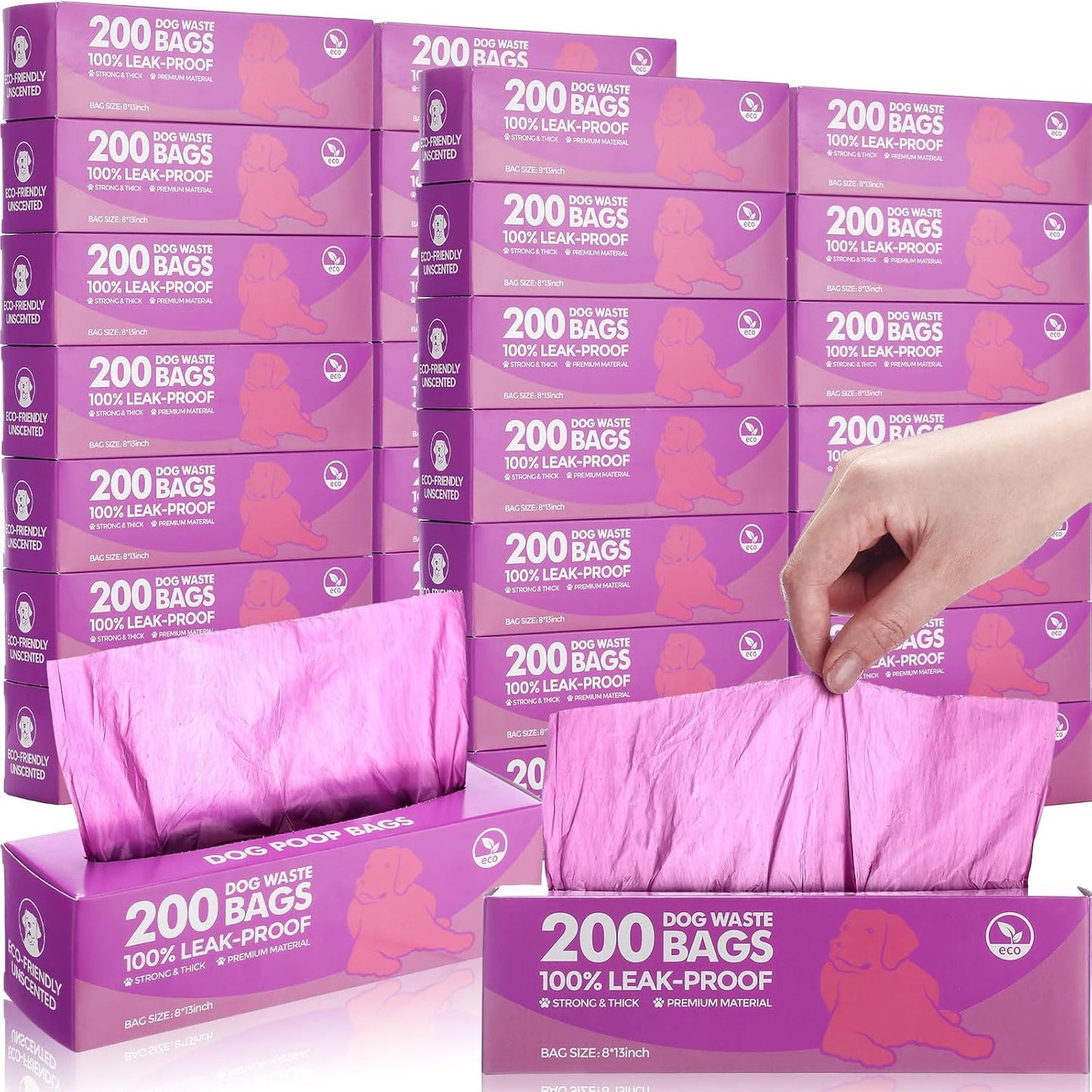 Harloon 6000 Counts Dog Poop Waste Bags for Easy Cleanup
