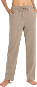 SANTINY Women's Cotton Sweatpants Yoga Lounge Casual Pants - Soft deep