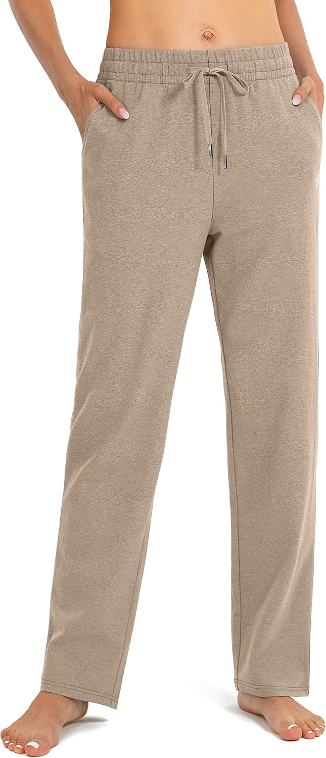 SANTINY Women's Cotton Sweatpants for Yoga and Casual Wear