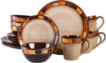 Gibson Casa Estebana 16-Piece Dinnerware Set - Elegant Stoneware for 4