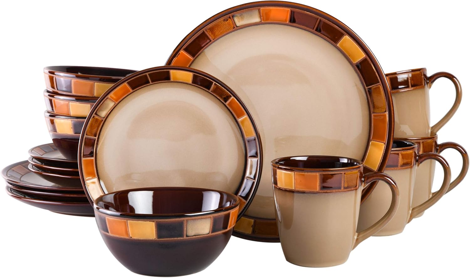 Gibson Casa Estebana 16-Piece Dinnerware Set for Elegant Dining