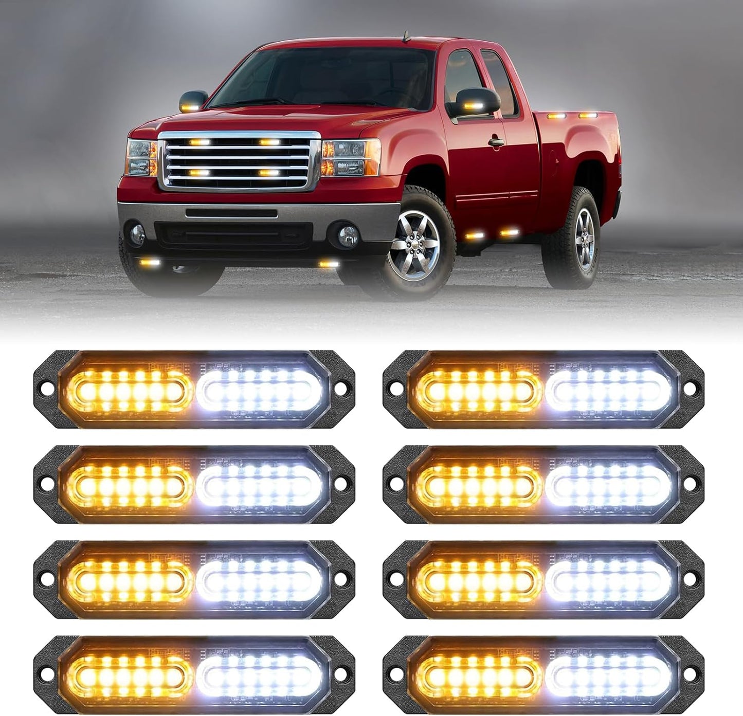 HLauto 1200T Emergency Strobe Grille Lights for Safety