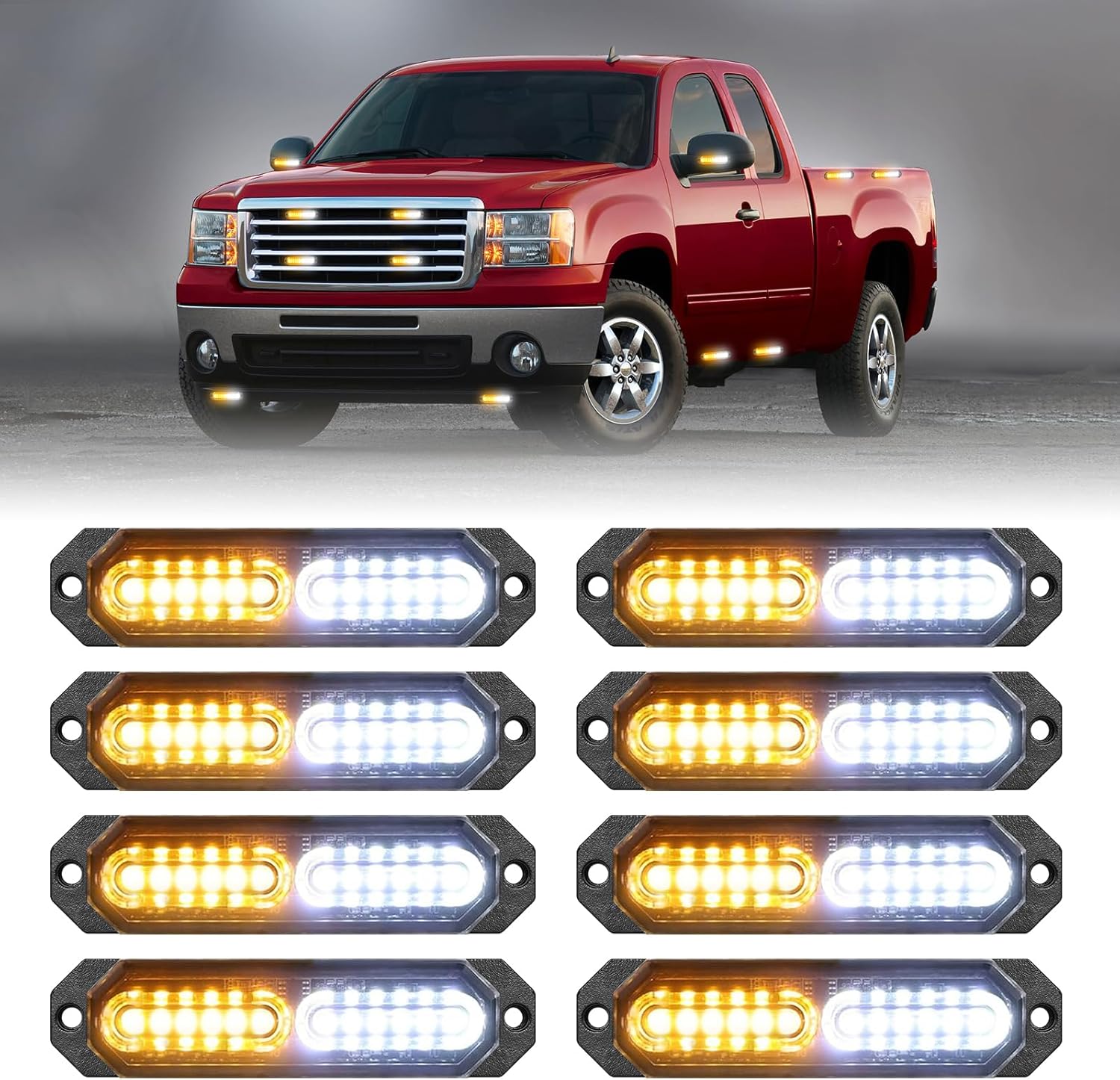 HLauto 1200T Emergency Strobe Grille Lights for Safety