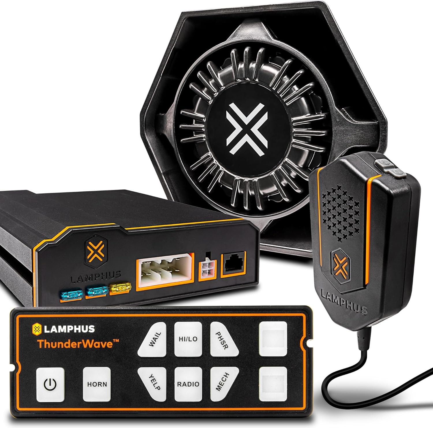 ThunderWave 100W Emergency Siren Speaker Kit for Vehicles