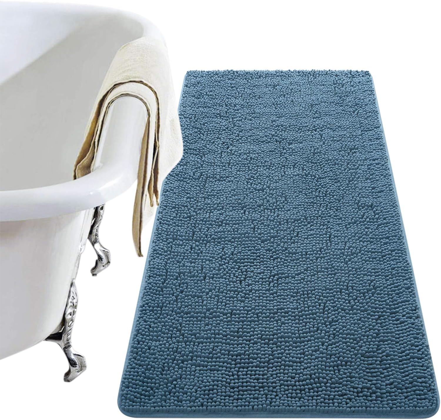 LOCHAS Luxury Bathroom Rug Shaggy Bath Mat for Cozy Comfort