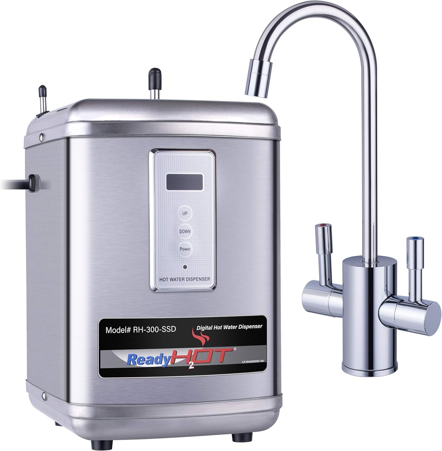 Instant Hot Water Dispenser System - Digital Display, Polished Chrome