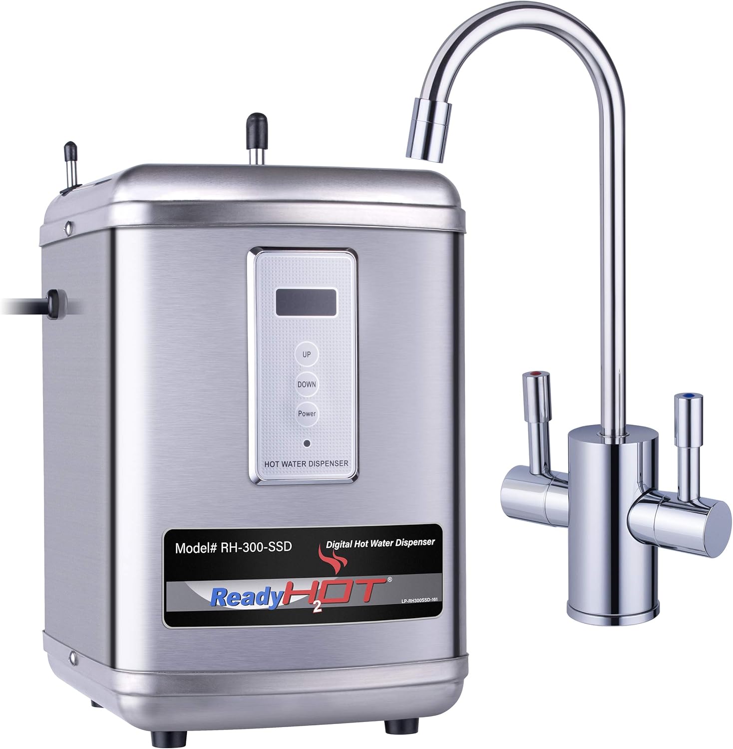 Instant Hot Water Dispenser System - Digital Display, Polished Chrome
