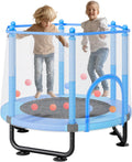 Kids Trampoline 60 in Foldable Mini Toddler Trampoline - Safe