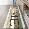 Farmhouse Kitchen Runner Rug 17.3 in x 59 in - Cushioned Anti-Fatigue