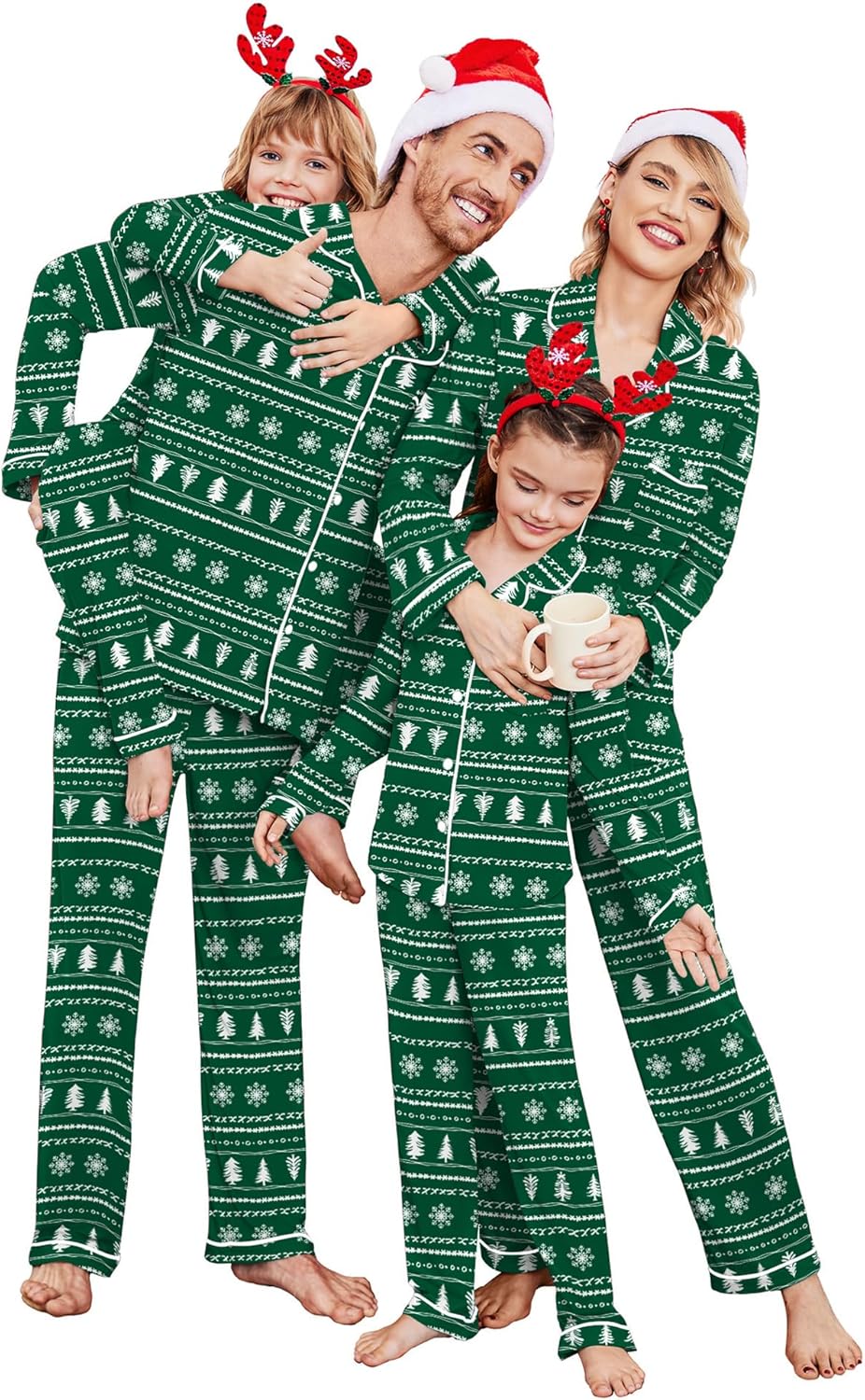 Ekouaer Christmas Family Matching Pajamas for Festive Fun