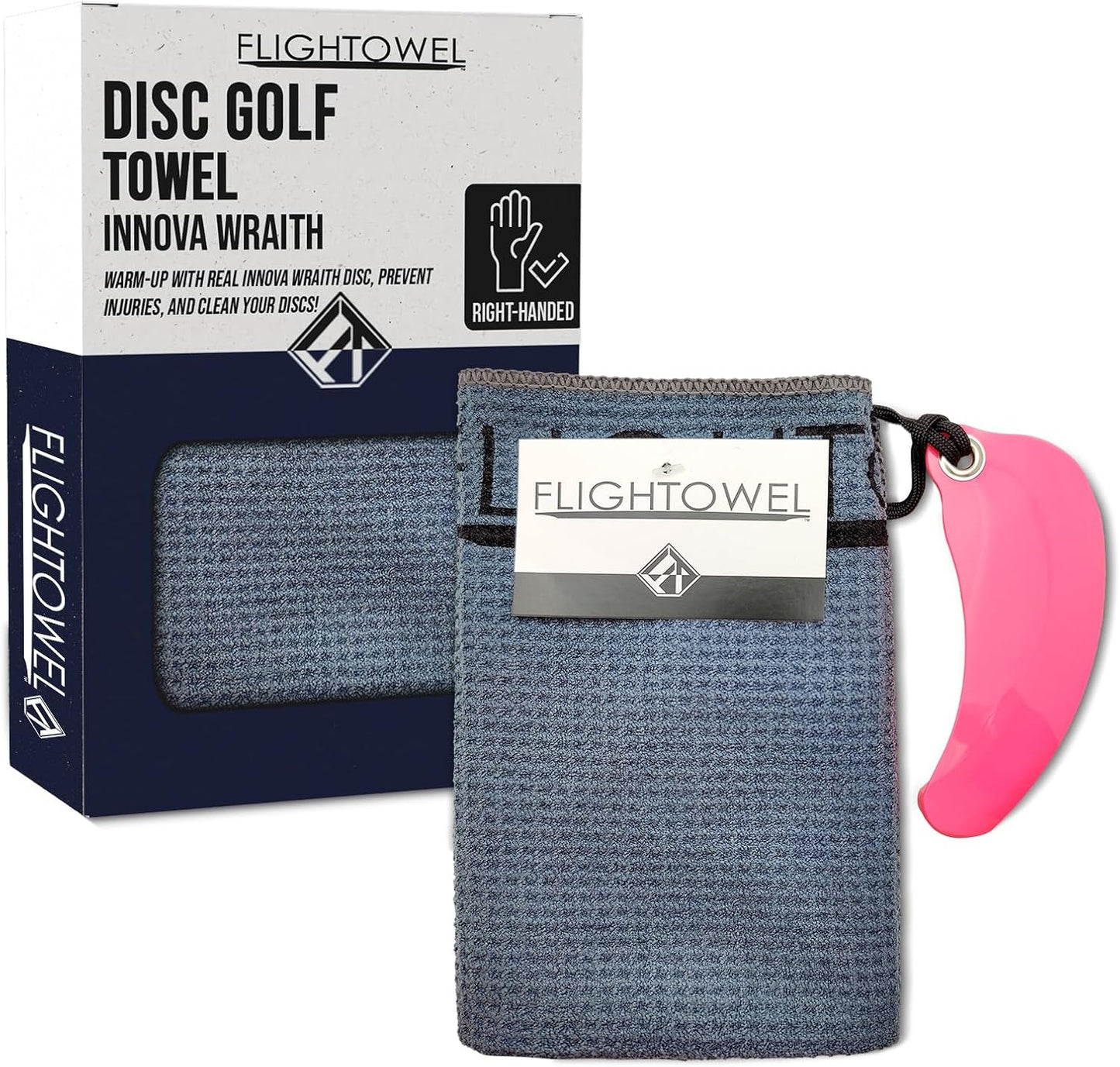 Innova Wraith Disc Golf Towel | Warm-up Pocket | Hyzer Hound