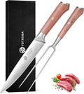 Carving Knife and Fork Set - Razor-Sharp German Stainless Steel