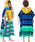 Hooded Poncho Towel for Big Kids 64x26 in - Soft Cotton