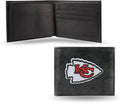Men's Embroidered Leather Billfold Wallet - Durable Team Gift