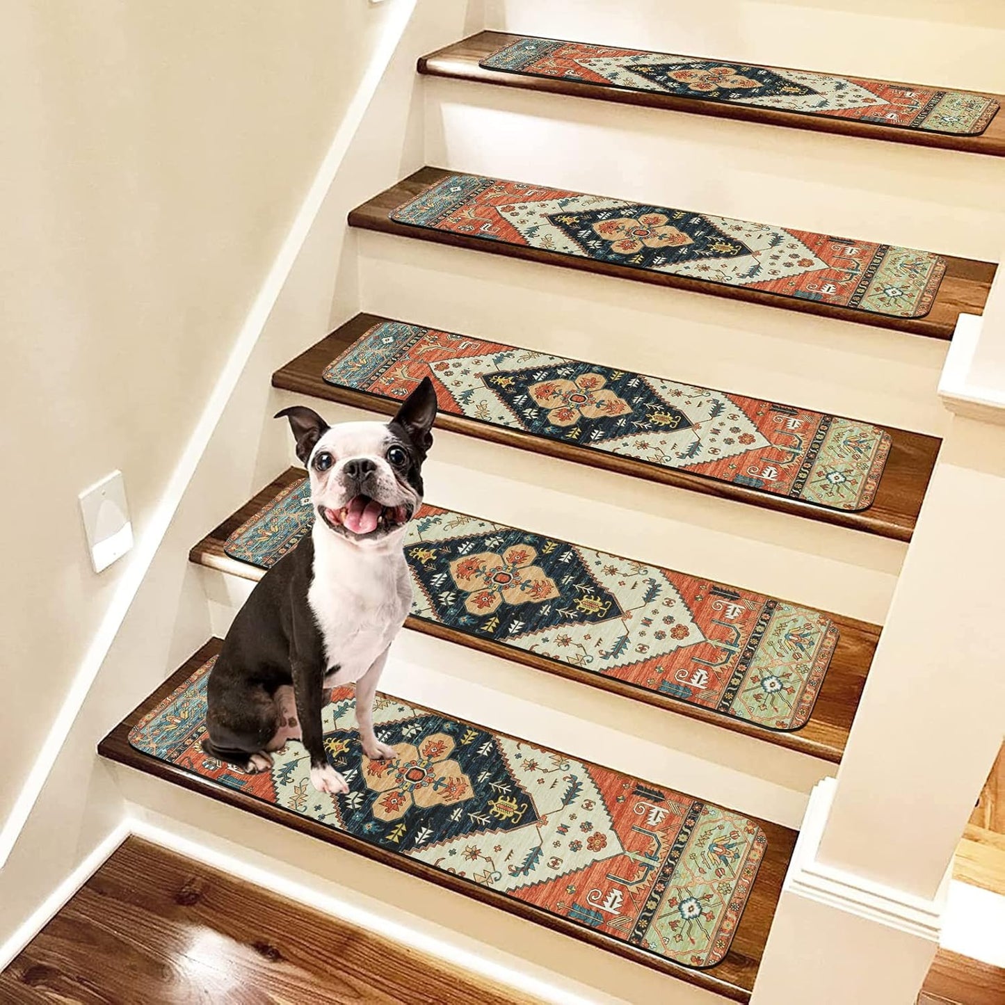 OJIA Non-Slip Stair Treads for Safety on Wooden Steps