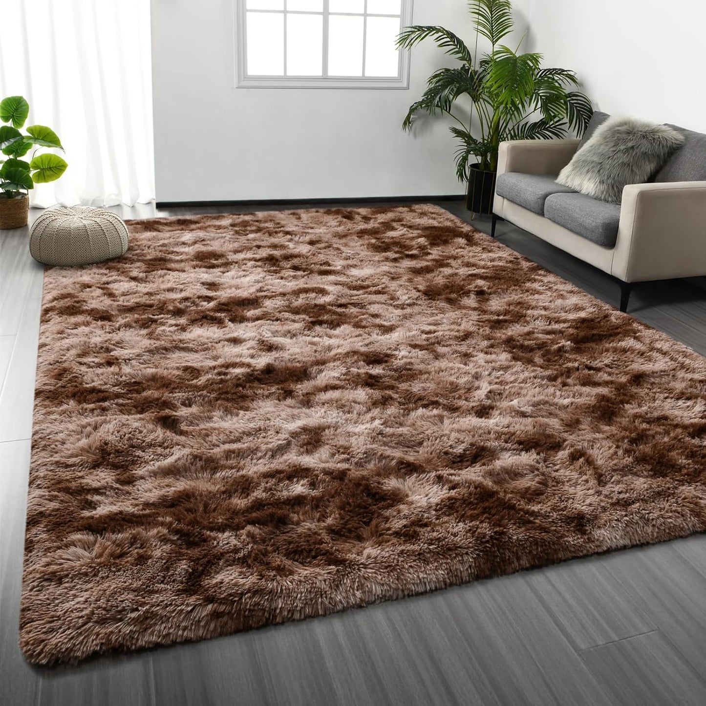 Large Shag Area Rugs 8 x 10 for Living Room and Bedroom