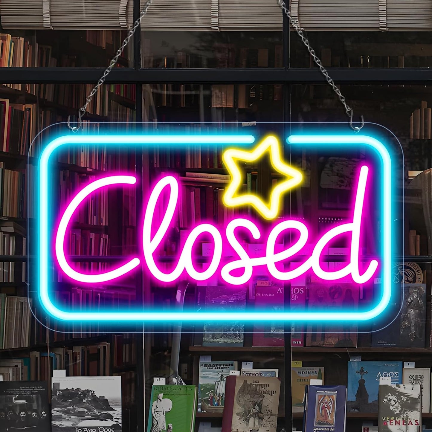 Bright Neon Closed Signs for Business, Ideal for Retail Spaces