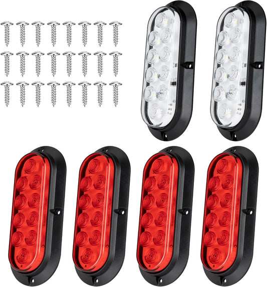 6 Inch Oval LED Trailer Tail Lights for Safer Driving