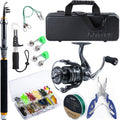 Goture Telescopic Fishing Rod and Reel Combo - Complete Travel Kit set