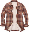 Cozy Women's Sherpa Lined Flannel Jacket by ThCreasa for Winter