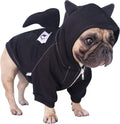 iChoue English Bulldog Batman Dog Costume for Winter Fun