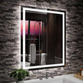 LED Mirror for Bathroom 24 in x 30 in - Front Light and Backlit