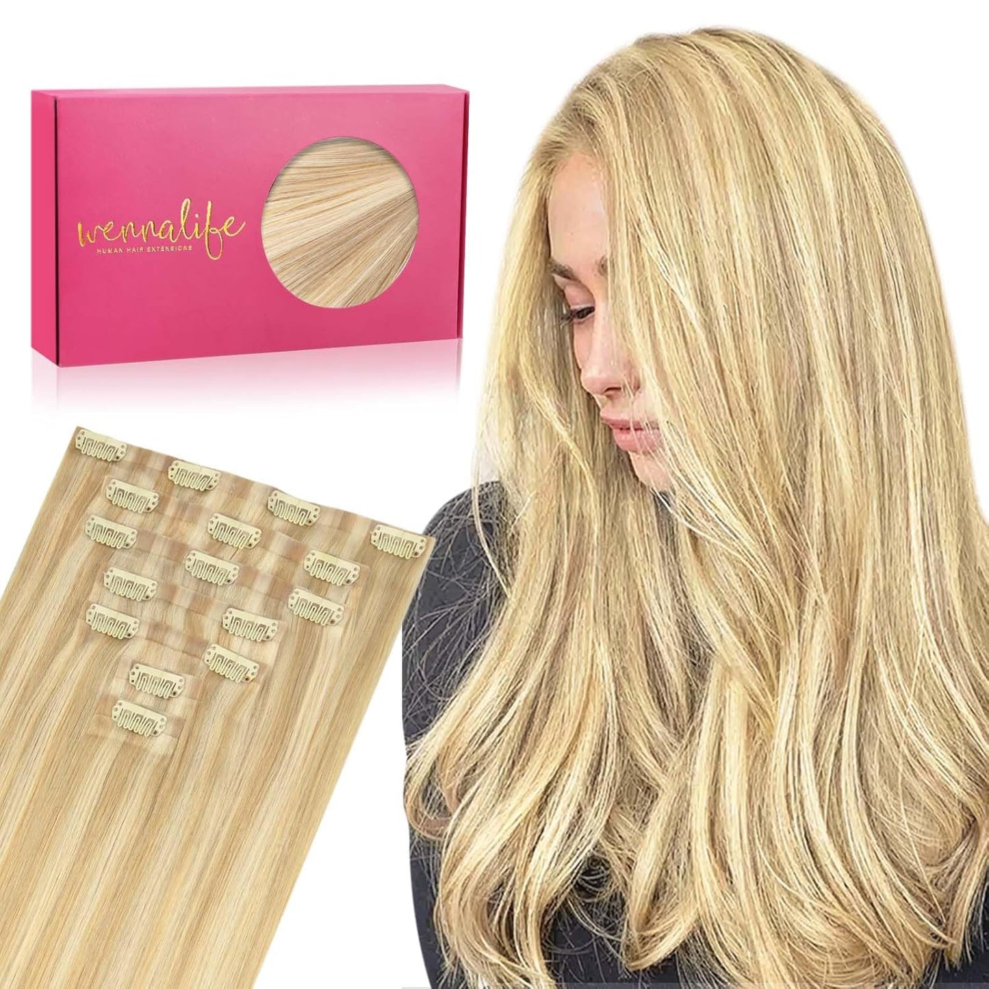 Seamless Clip In Hair Extensions for Natural Look and Comfort