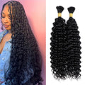 DMKEEP Water Wave Human Braiding Hair 18in - Natural Look and Feel