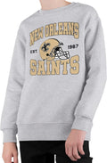 Saints Team Helmet Kids Crewneck Sweatshirt - Cozy Game Day Favorite