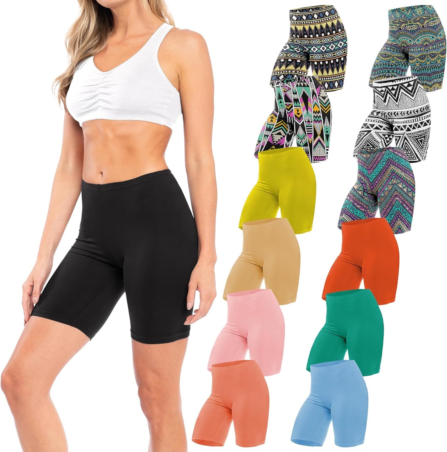 Ultra Soft Yoga Bike Shorts for Women - Comfort & Style