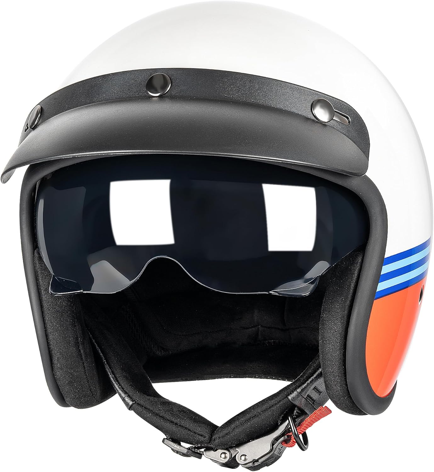3/4 Open Face Retro Motorcycle Helmet for Vespa Riders