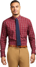 IZOD Men's Dress Shirt Regular Fit Long Sleeve - Wrinkle (Style QQB5)