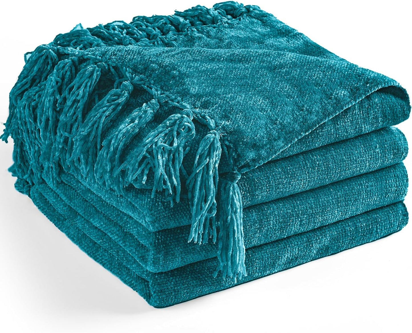 Chenille Throw Blanket for Couch 60in X 80in Soft Cozy Decor