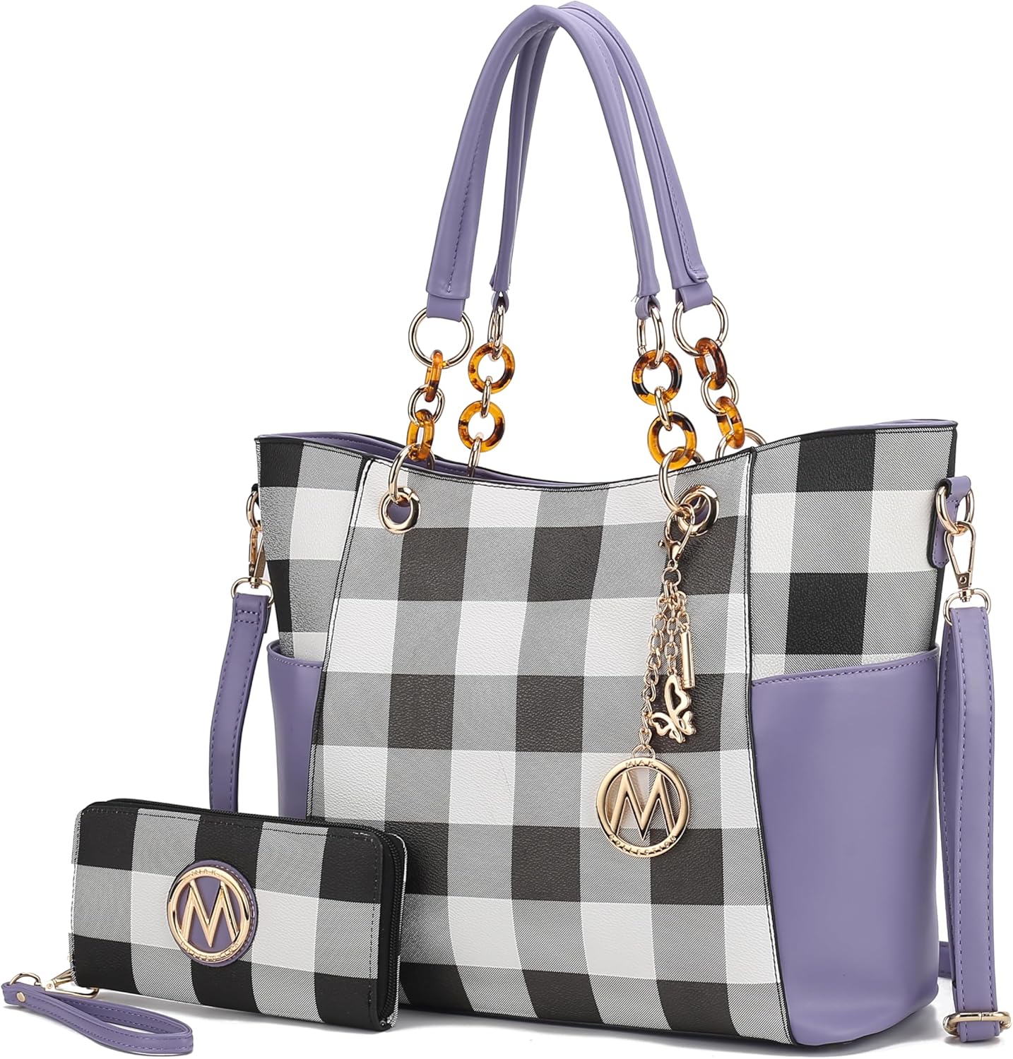 MKF Collection Tote Bag Set for Women - Chic Vegan Leather Purse