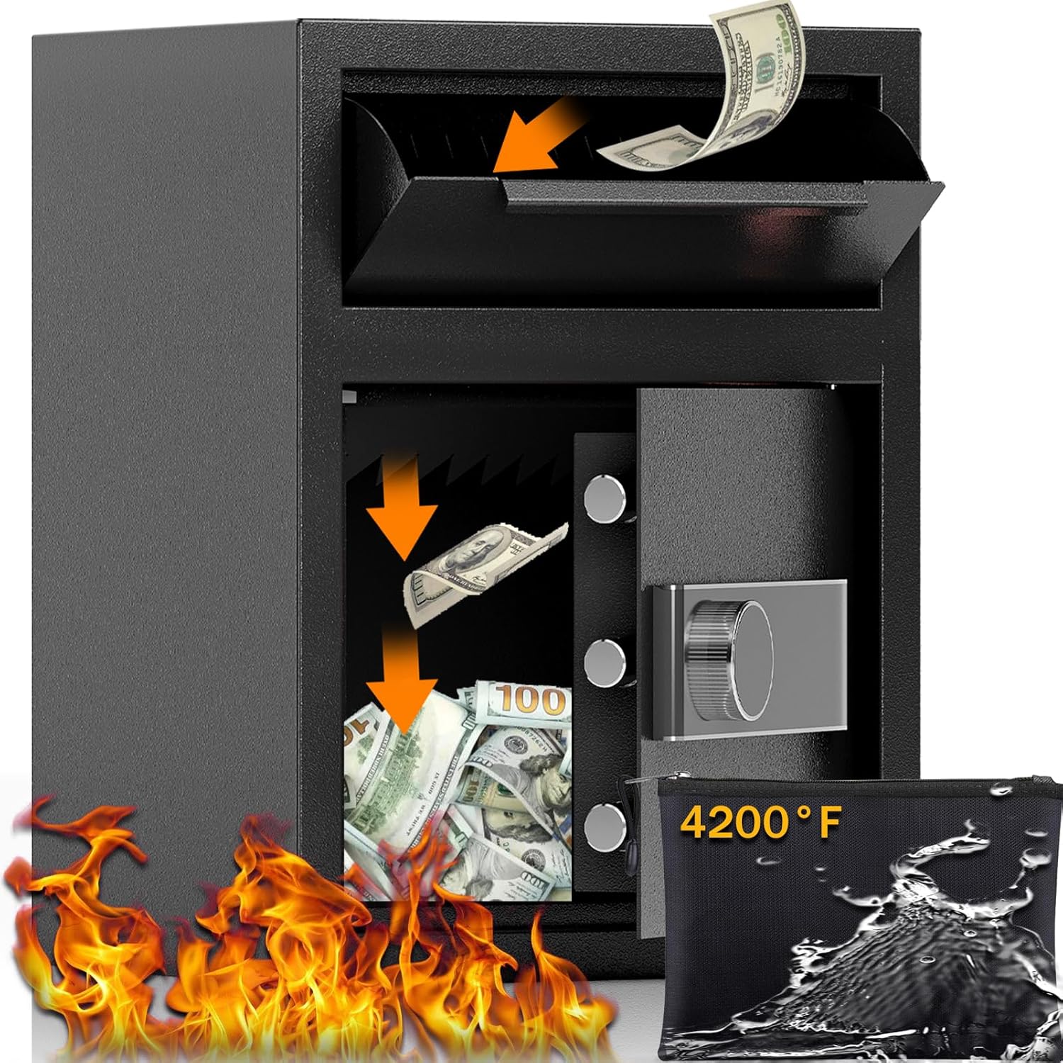 2.0 CUB Depository Drop Safe with Digital Lock for Security