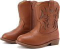 Toddler Girls Cowboy Boots with Side Zipper for All Seasons