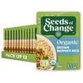 SEEDS OF CHANGE Organic Brown Basmati Rice Pouches - 12 Pack