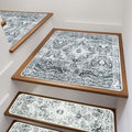 Non Slip Stair Treads Matching Mat for Wooden Steps - Secure, Washable