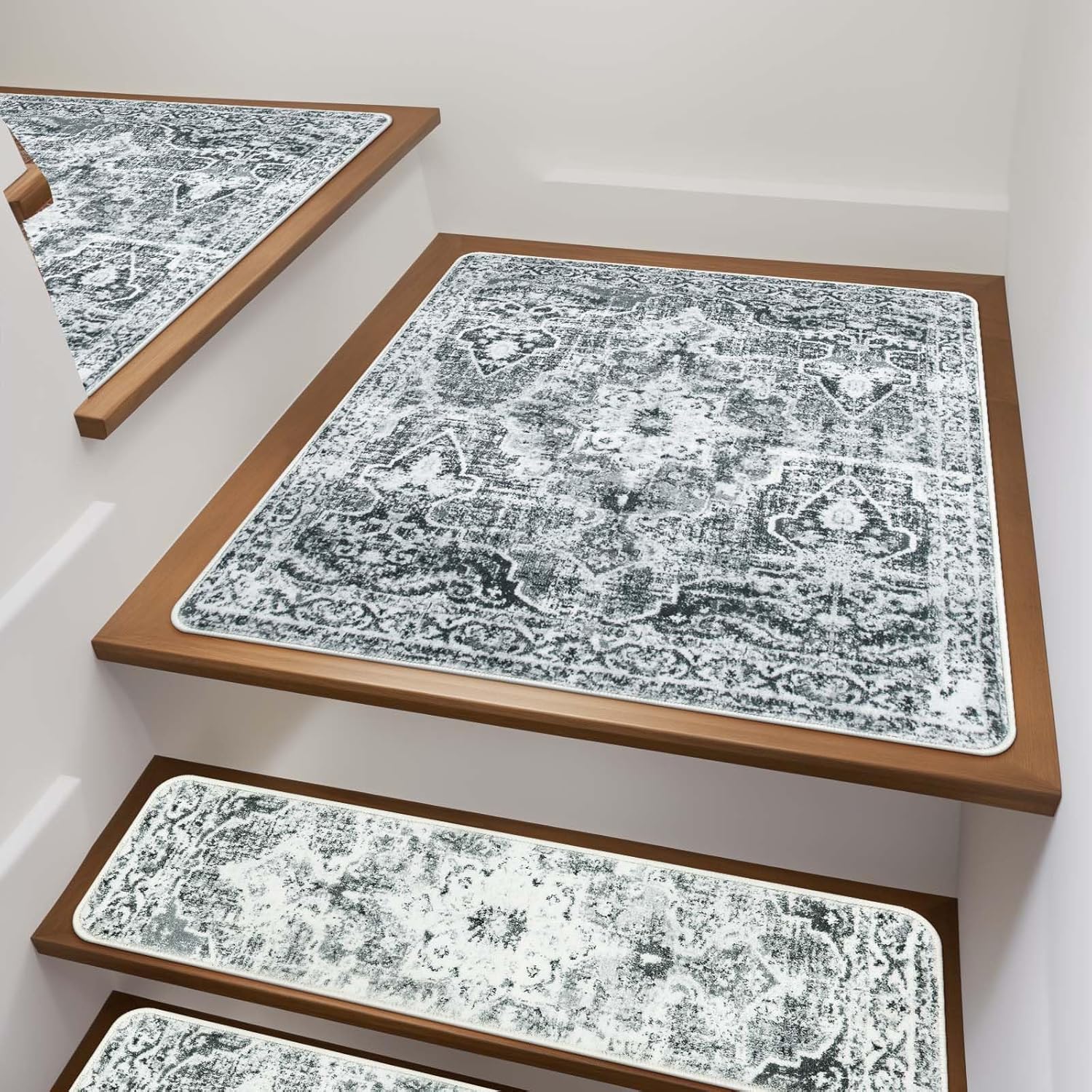 Non Slip Stair Treads for Wooden Steps - OJIA Carpet Mats
