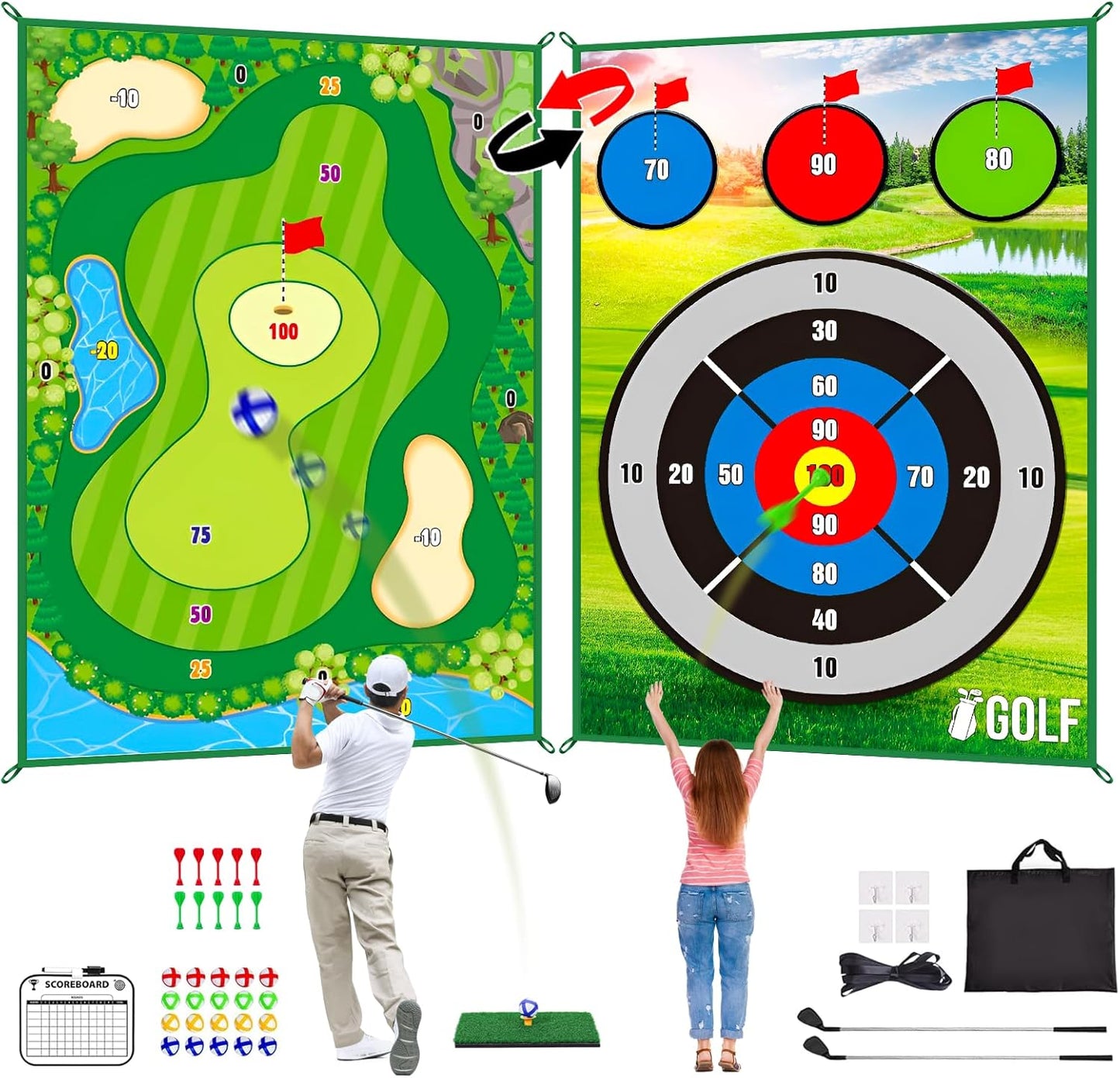 Ultimate Golf Chipping Set for Indoor & Outdoor Fun!
