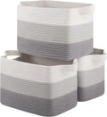 Storage Basket for Organizing - Pack of 3 Gradient Gray