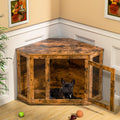 Stylish Corner Dog Crate Furniture for Small to Medium Breeds
