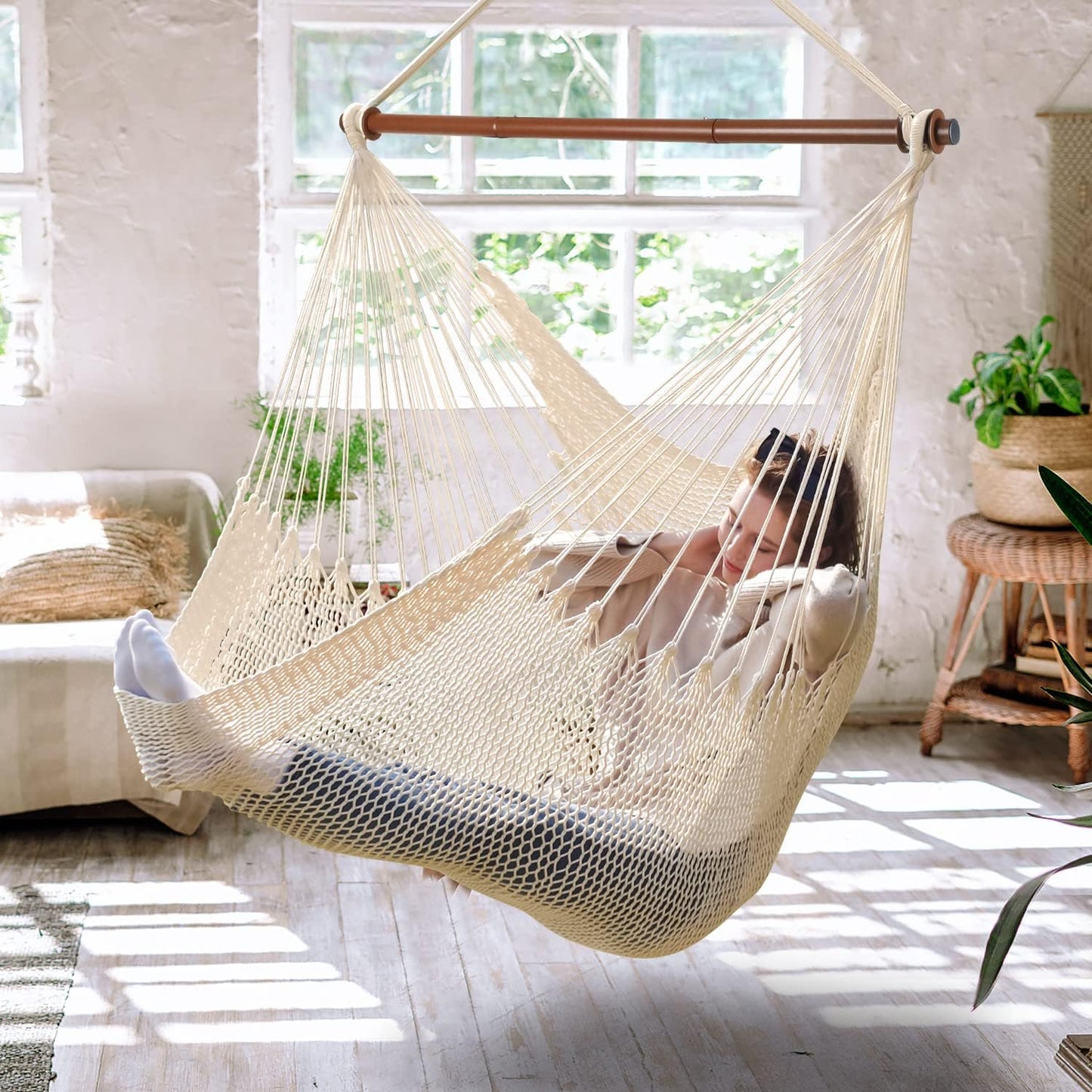 XL Seashell Hammock Chair, 330 LBS Capacity