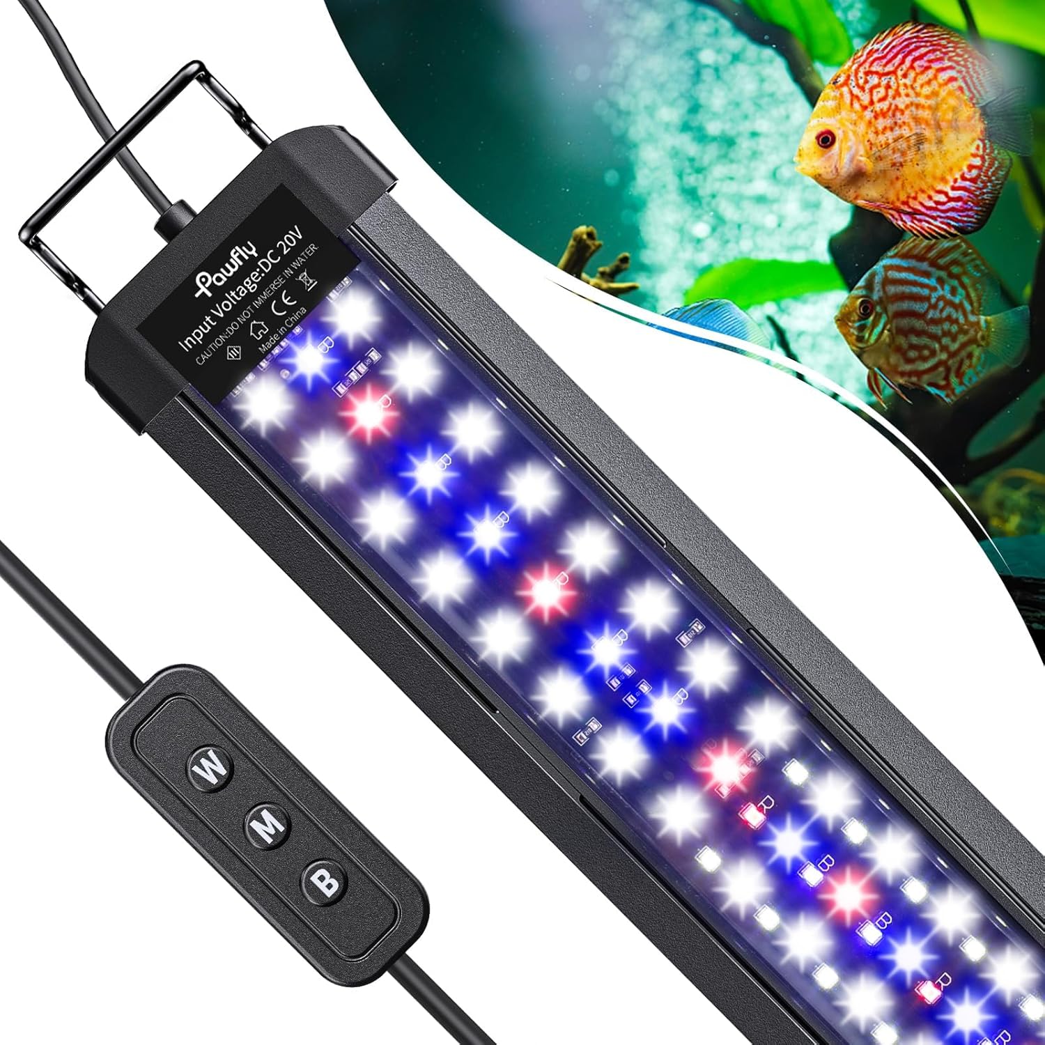 Pawfly 28W Aquarium LED Light for 36 to 42 Inch Tanks