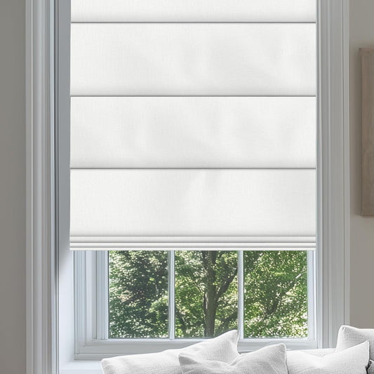 No Drill Roman Shades for Windows with UV Protection and Privacy