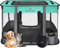 Dog Playpen Rectangular Foldable Puppy & Cat Playpen - Portable Tent