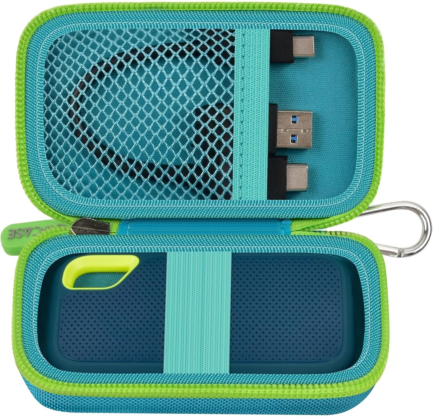Protective Green SSD Case - Travel-Friendly - GWCASE