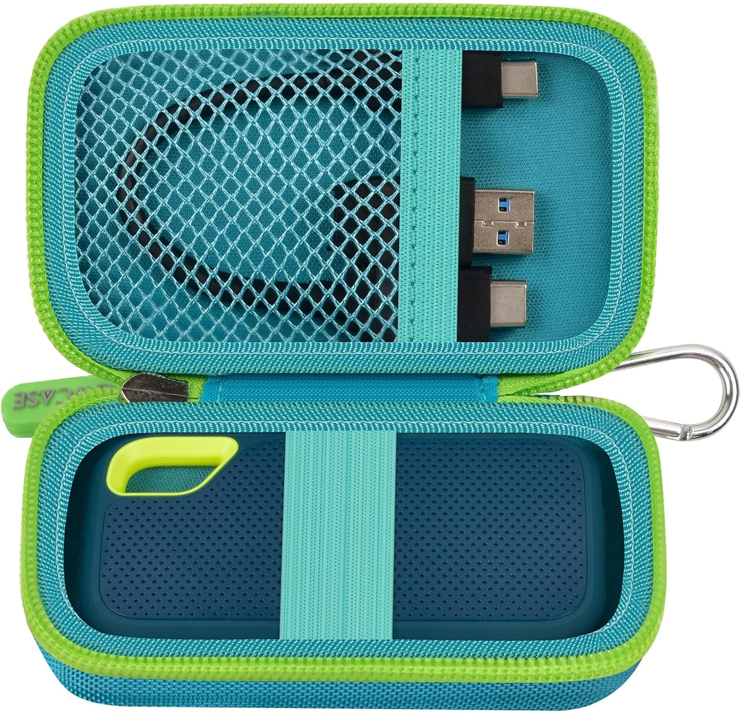 Protective Green SSD Case - Travel-Friendly - GWCASE