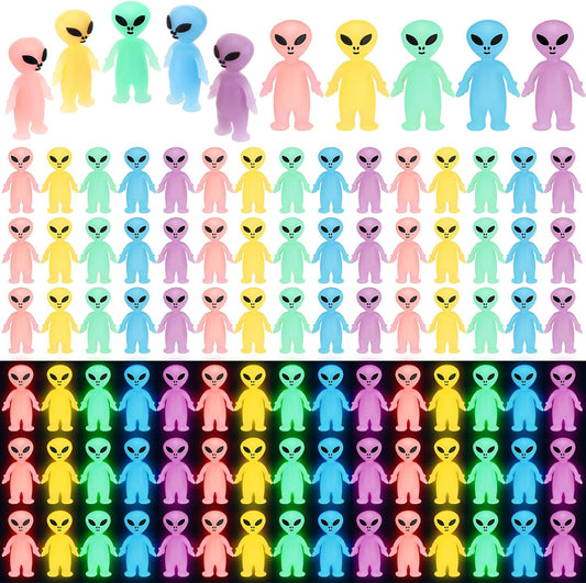 200 Pcs Colorful Mini Alien Figures for Fun Party Favors